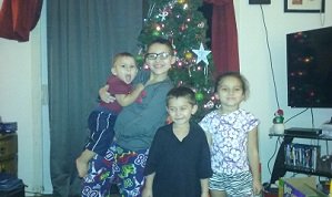 Jayden Grant, Crouse Little Fighter, at home with family