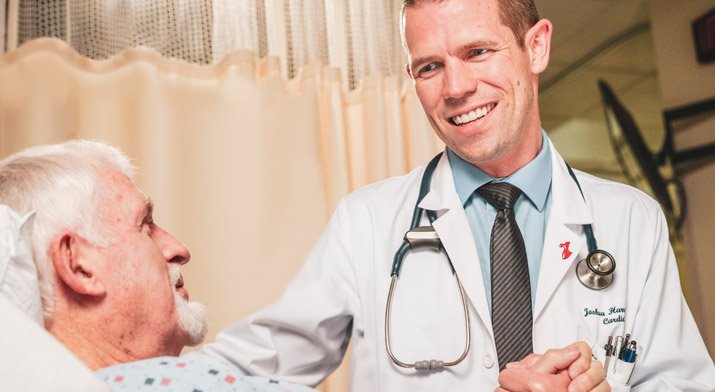 Dr. Harrison and patient