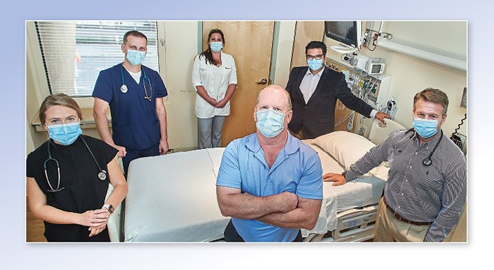 COVID-19 survivor Tom Dwyre and Crouse providers