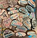 rocks with inspirational messages