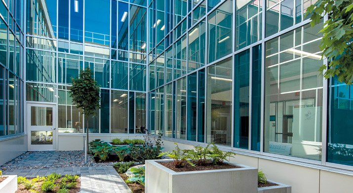 Addiction Treatment Services - New Bldg Courtyard - June 2021