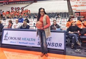 Twiggy Eure at SU Basketball Game