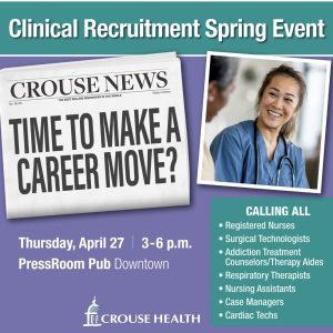 April 27 Clinical Recruitment Event